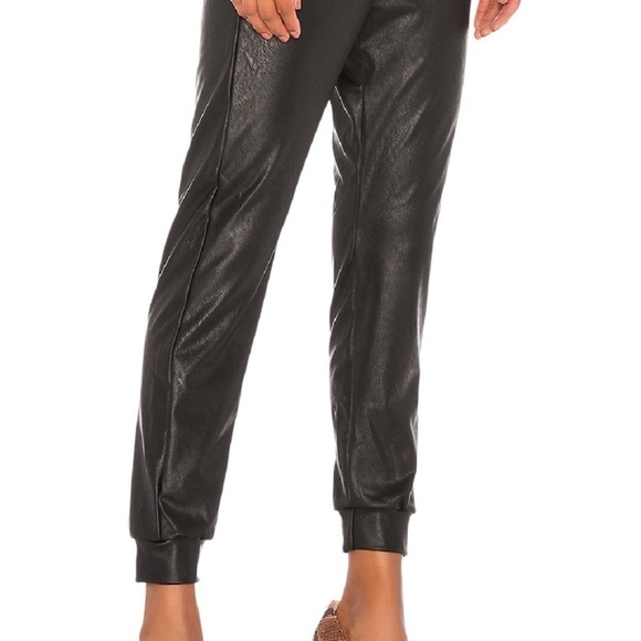 COMMANDO Faux Leather Jogger Pants Size Small in Black - Picture 3 of 16